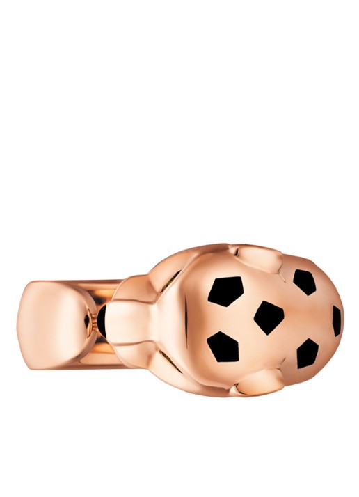 Cartier Panthère de Cartier ring van 18 karaat roségoud met onyx en tsavoriet CRB4230900 - voorkant 2 roségoud