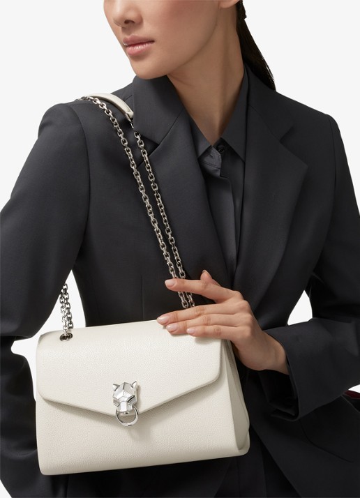 Cartier Panthère de Cartier Small schoudertas van kalfsleer CRL1002659 - voorkant 7 wit