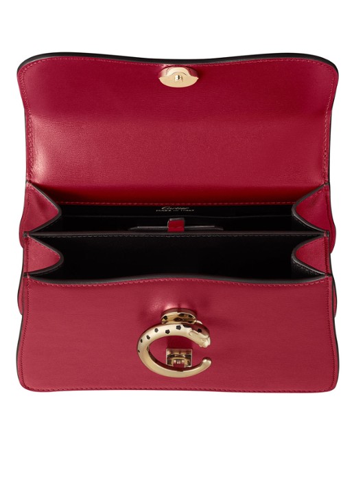 Cartier Panthère de Cartier-tas met handvat CRL1002326 - detail kersenrood