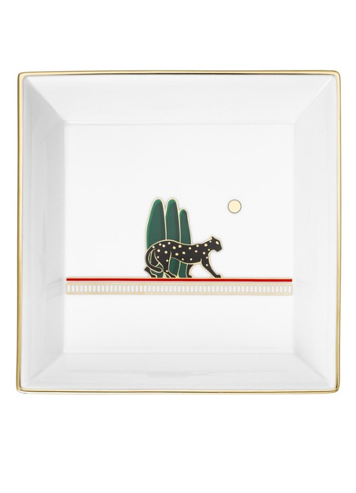 Cartier Panthère de Panthère de Cartier trinket tray, medium model in Limoges porselein - voorkant wit