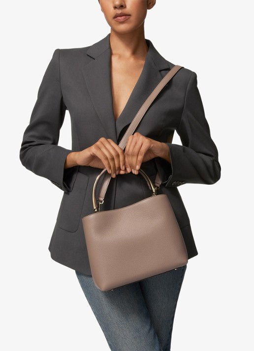 Cartier Panthère Double de Cartier Medium handtas van kalfsleer CRL1002660 - voorkant 8 taupe