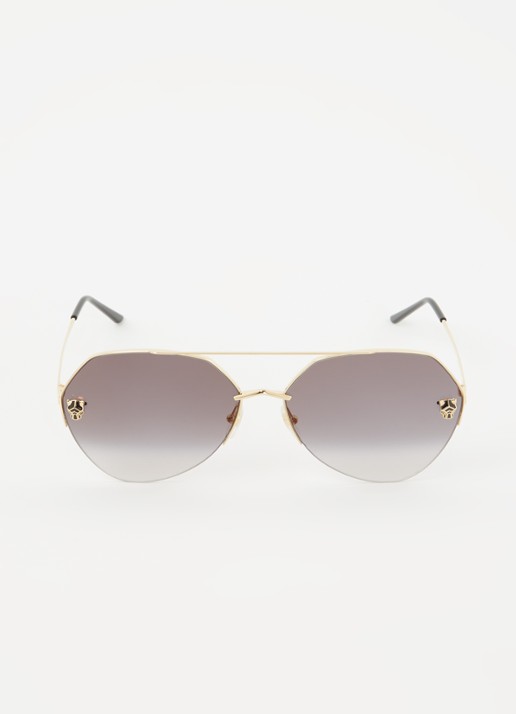 Cartier Panthère zonnebril CT0355S  - detail 3 goud