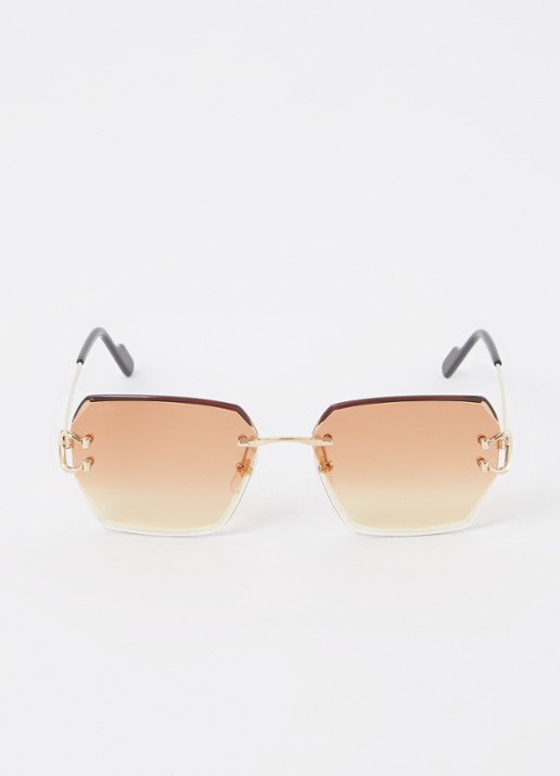 Cartier Retro zonnebril CT0466S - detail 3 goud