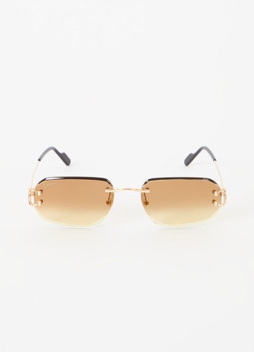 Cartier Retro zonnebril CT0468S - detail 3 goud