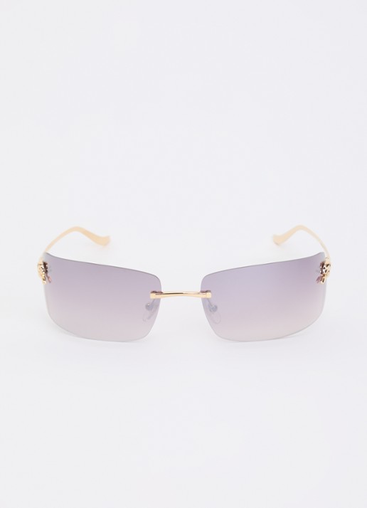 Cartier Retro zonnebril CT0503S - detail goud