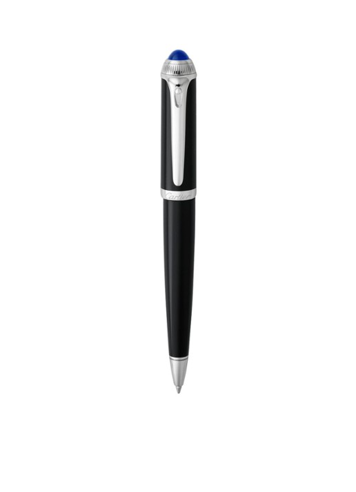 Cartier Roadster de Cartier balpen van composiet met palladium finish CRST240000 - voorkant zwart