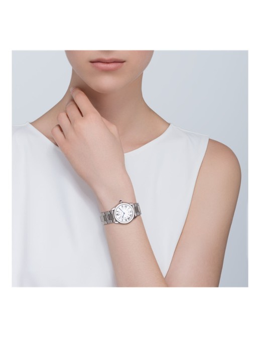 Cartier Ronde Solo de Cartier small horloge van staal W6701004 - detail 3 zilver