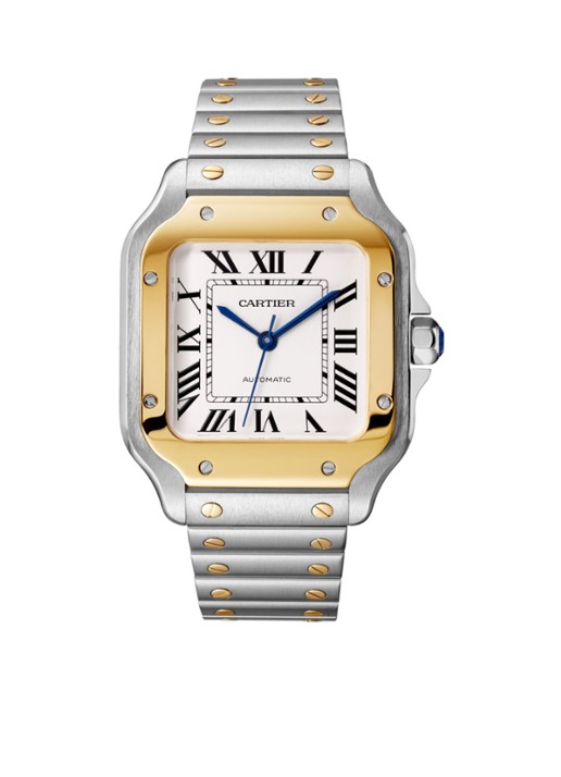 Cartier Santos de Cartier horloge CRW2SA0016 - detail 3 zilver