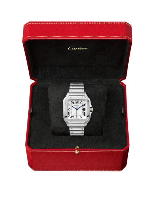 Cartier Santos de Cartier horloge CRWSSA0018  - detail 2 zilver