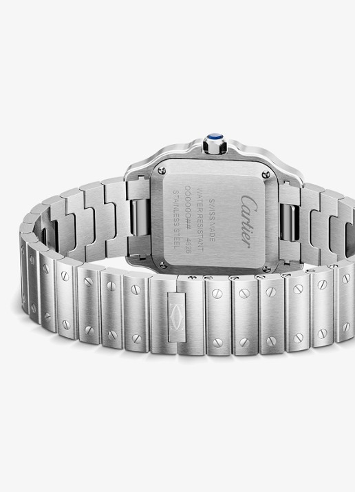 Cartier Santos de Cartier horloge CRWSSA0082 - detail 4 zilver