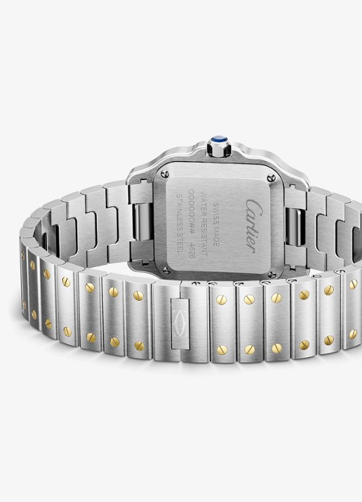 Cartier Santos de Cartier horloge, small model van 18 karaat geelgoud en staal CRW2SA0033 - detail 5 geelgoud