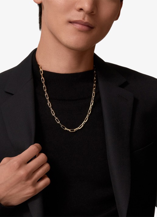 Cartier Santos de Cartier ketting, middel model van 18 karaat geelgoud CRB7009000 - achterkant 8 geelgoud