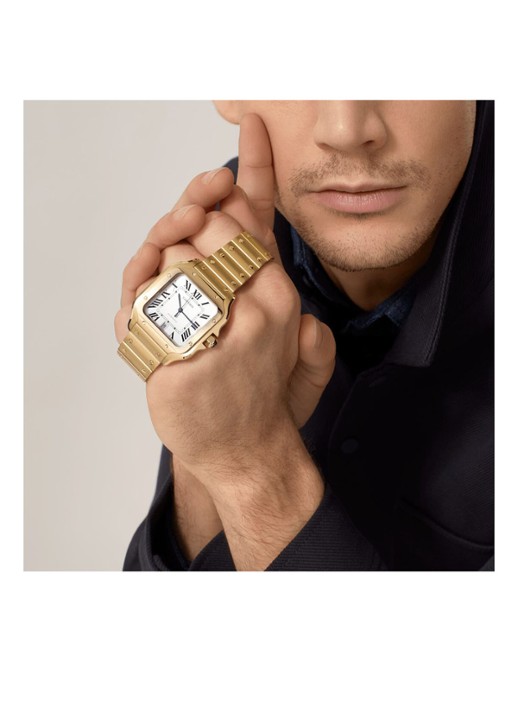 Cartier Santos de Cartier large horloge van 18 karaat geelgoud CRWGSA0042 - detail 3 geelgoud