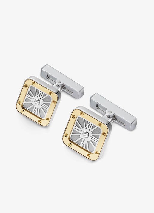 Cartier Santos de Cartier manchetknopen - achterkant 4 zilver