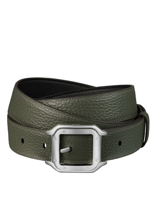 Cartier Santos de Cartier riem van leer CRL5000625 - voorkant groen