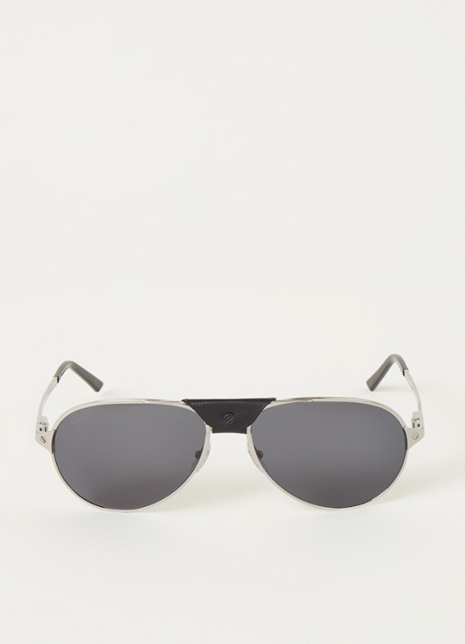 Cartier Santos De Cartier zonnebril CT0034S - voorkant 4 zilver