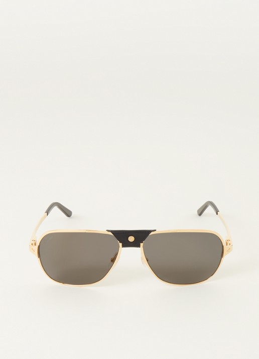 Cartier Santos de Cartier zonnebril CT0165S - voorkant 2 goud