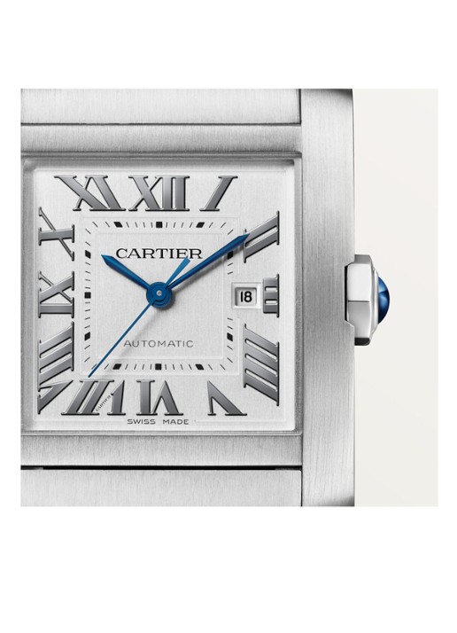 Cartier Tank Française horloge large CRWSTA0067 - detail 4 zilver
