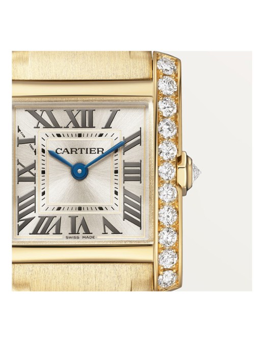Cartier Tank Française horloge small met diamanten CRWJTA0039 - detail 2 geelgoud
