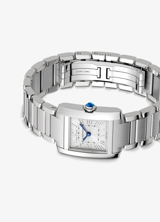 Cartier Tank Française horloge, small model CRWSTA0129 - detail 4 zilver