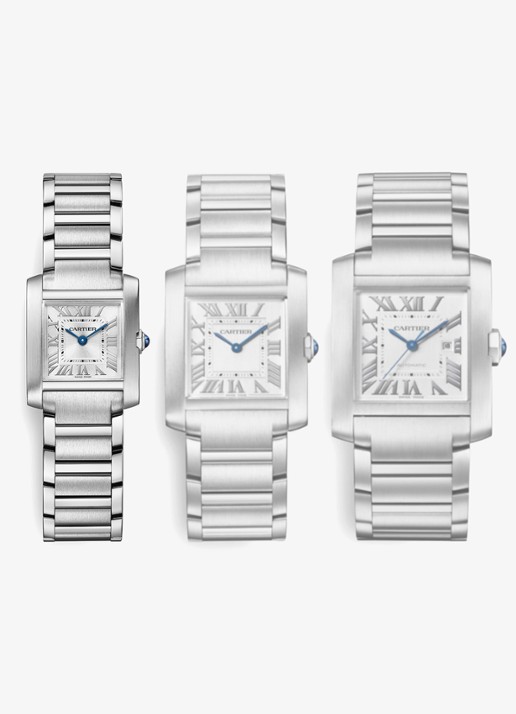 Cartier Tank Française horloge, small model CRWSTA0129 - detail 5 zilver