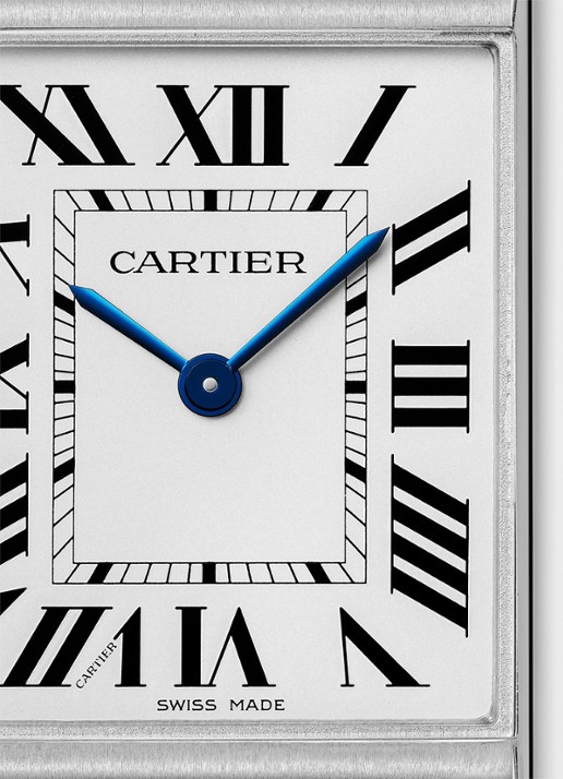 Cartier Tank must SolarBeat™ horloge CRWSTA0122 - detail zilver