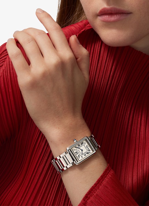 Cartier Tank must SolarBeat™ horloge CRWSTA0122 - voorkant 8 zilver
