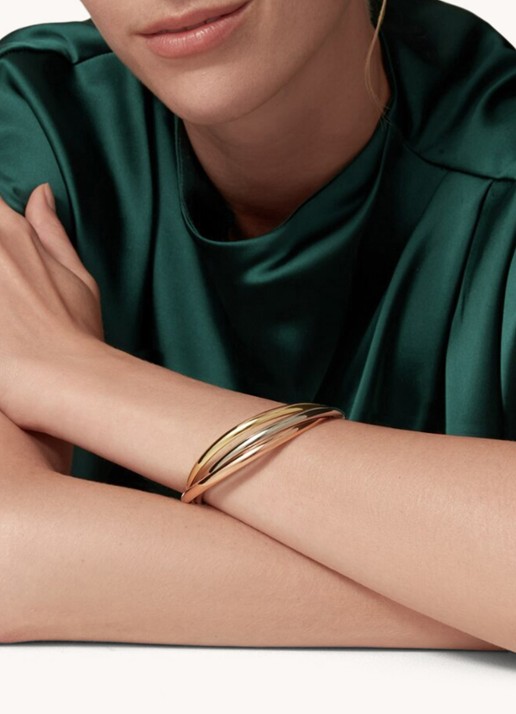 Cartier Trinity armband classic van 18 karaat rosé-, geel-, en witgoud CRB6067800  - voorkant 7 multicolor