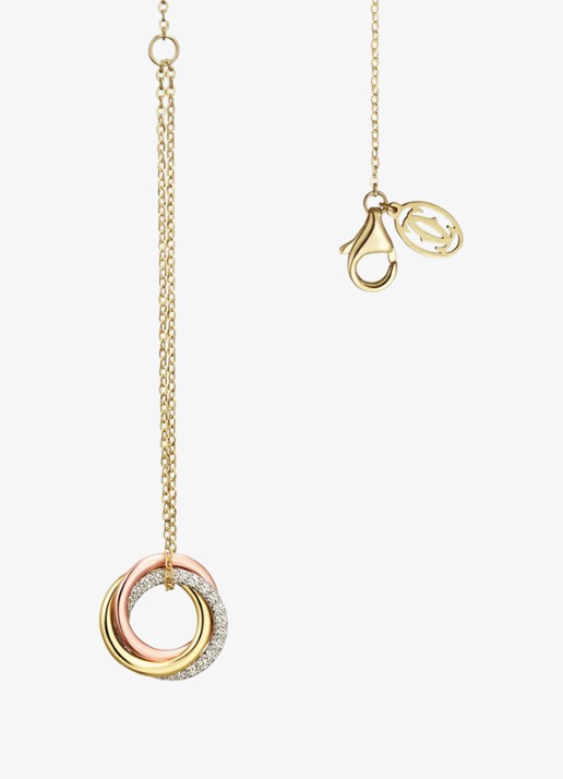 Cartier Trinity armband van 18 karaat rosé-, geel-, en witgoud met 25 diamanten CRB6069815 - detail 3 multicolor