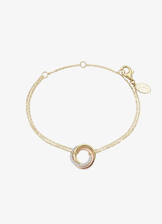 Cartier Trinity armband van 18 karaat rosé-, wit-, en geelgoud CRB60698