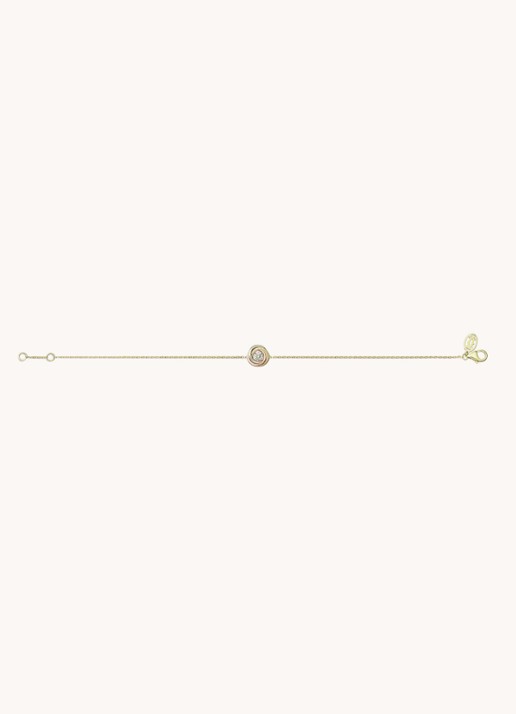 Cartier Trinity armband van 18 karaat wit-, geel-, en roségoud met diamant CRB6068000 - detail 6 multicolor