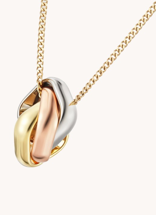 Cartier Trinity de Cartier ketting van 18 karaat rosé-, geel-, en witgoud CRB7224955 - detail 5 goud