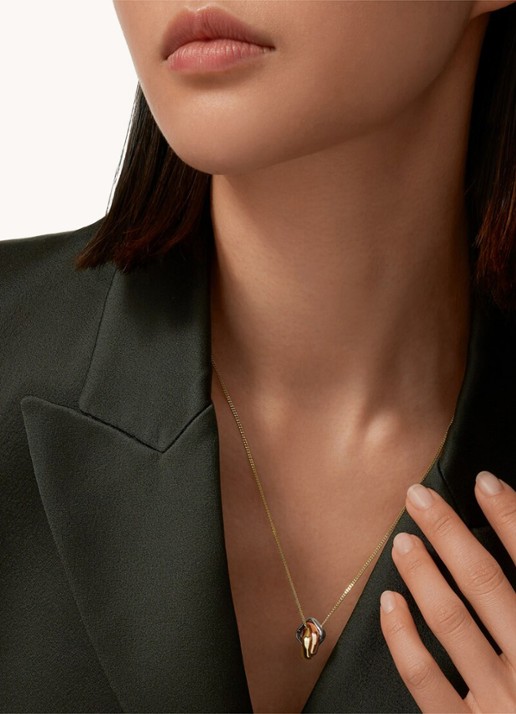 Cartier Trinity de Cartier ketting van 18 karaat rosé-, geel-, en witgoud CRB7224955 - voorkant 2 goud