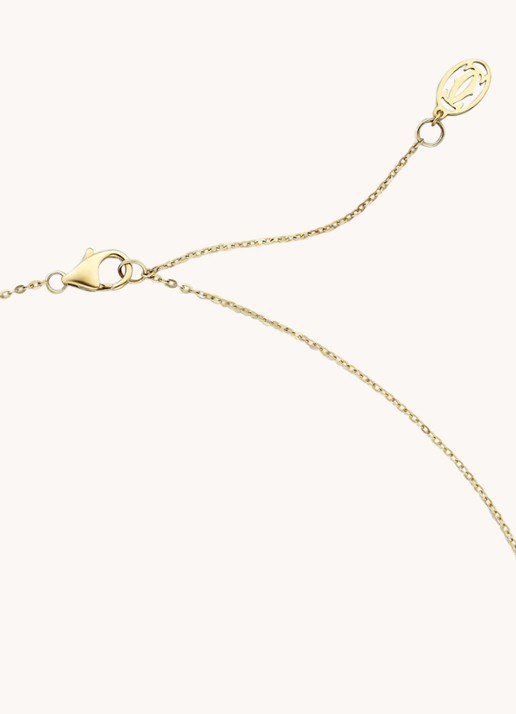 Cartier Trinity de Cartier ketting van 18 karaat rosé-, geel-, en witgoud met diamanten CRB7224844 - detail 5 goud