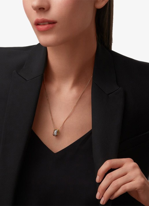 Cartier Trinity de Cartier ketting van 18 karaat rosé-, wit-, en geelgoud met 54 diamanten CRN7424481 - detail 7 multicolor