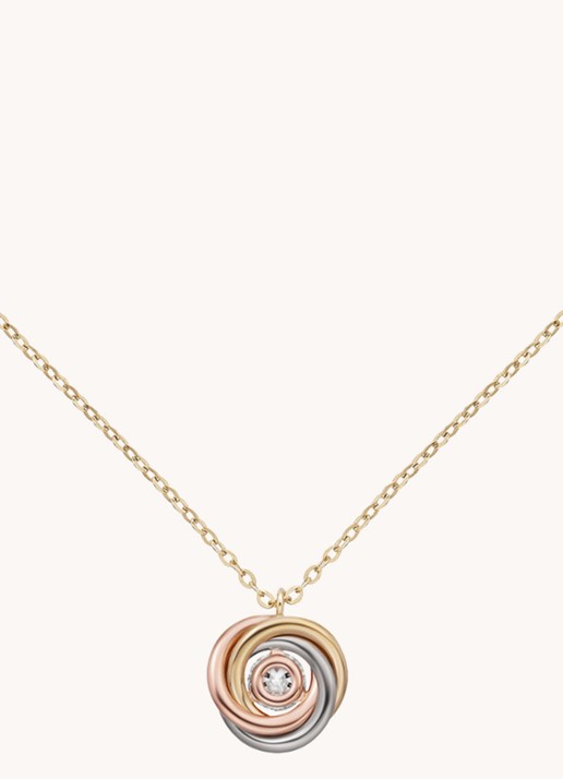 Cartier Trinity de Cartier ketting van 18 karaat rosé-, wit,- en geelgoud met diamanten CRB7224807 - detail 3 goud