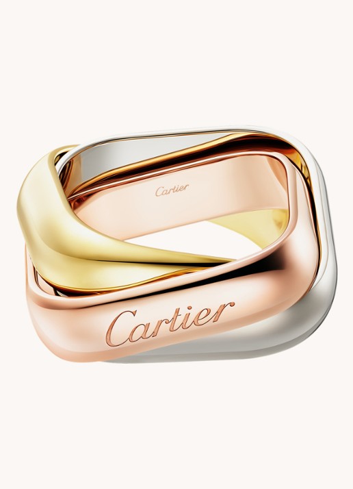 Cartier Trinity de Cartier ring van 18 karaat rosé-, geel-, en witgoud CRB4239900