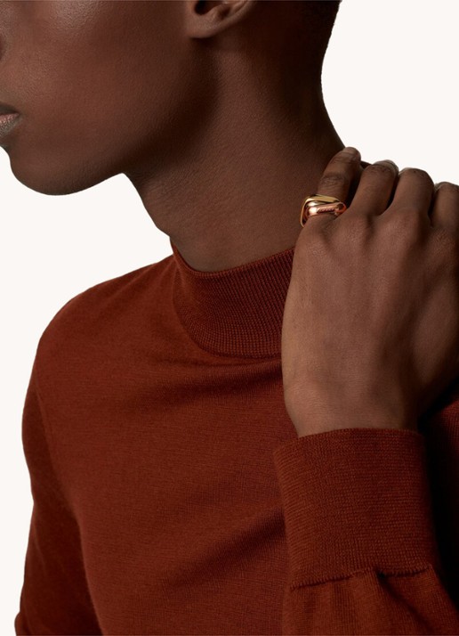 Cartier Trinity de Cartier ring van 18 karaat rosé-, geel-, en witgoud CRB4239900 - voorkant 2 goud