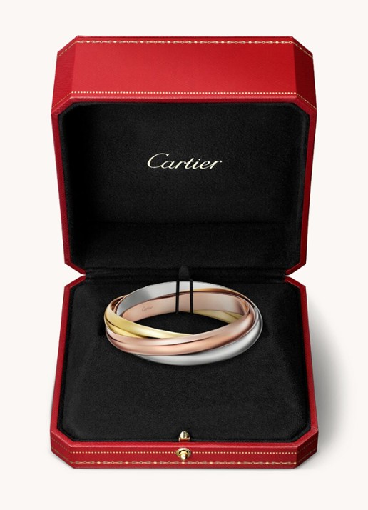 Cartier Trinity de Cartier XL bangle van 18 karaat rosé-, geel-, en witgoud CRB6077918 - detail 4 multicolor