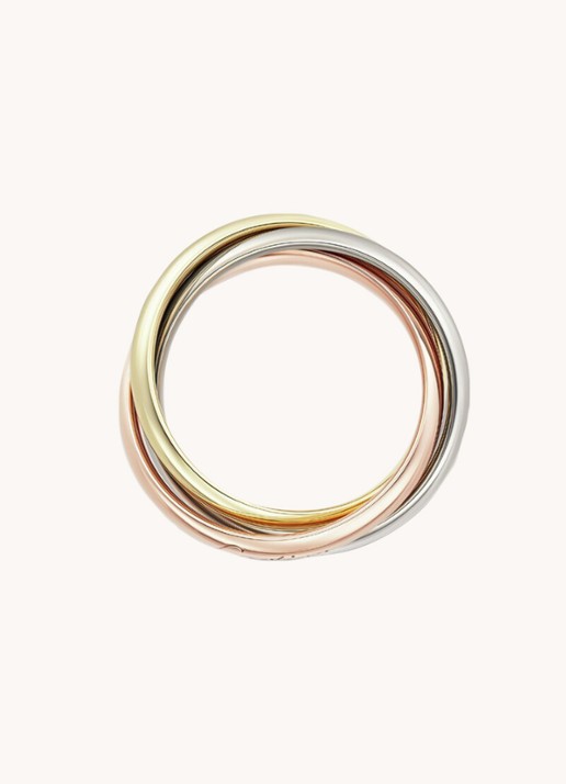 Cartier Trinity ring large van 18 karaat wit-, geel- en roségoud CRB4236100  - detail 6 multicolor