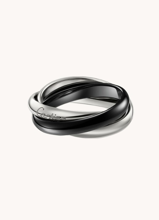 Cartier Trinity ring medium van 18 karaat witgoud CRB4234100  - detail 4 witgoud