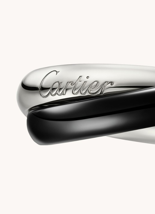Cartier Trinity ring medium van 18 karaat witgoud CRB4234100  - detail 5 witgoud