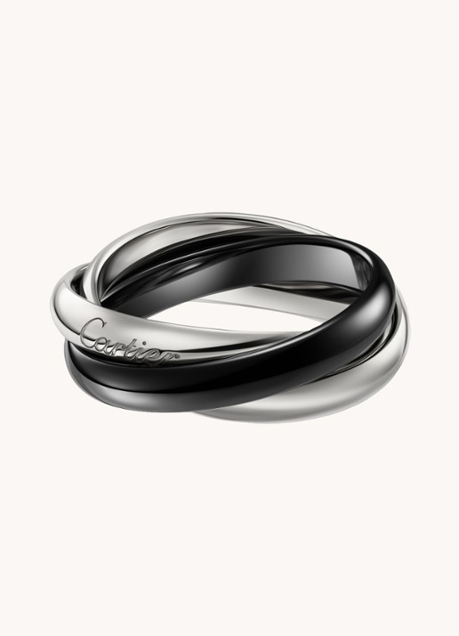 Cartier Trinity ring medium van 18 karaat witgoud CRB4234100