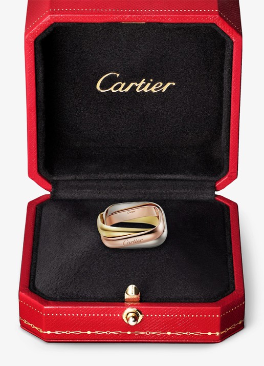 Cartier Trinity ring van 18 karaat rosé-, wit-, en geelgoud CRB42406 - detail 4 multicolor