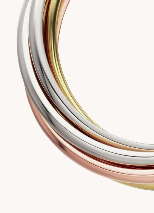 Cartier Trinity ring - detail 3 multicolor