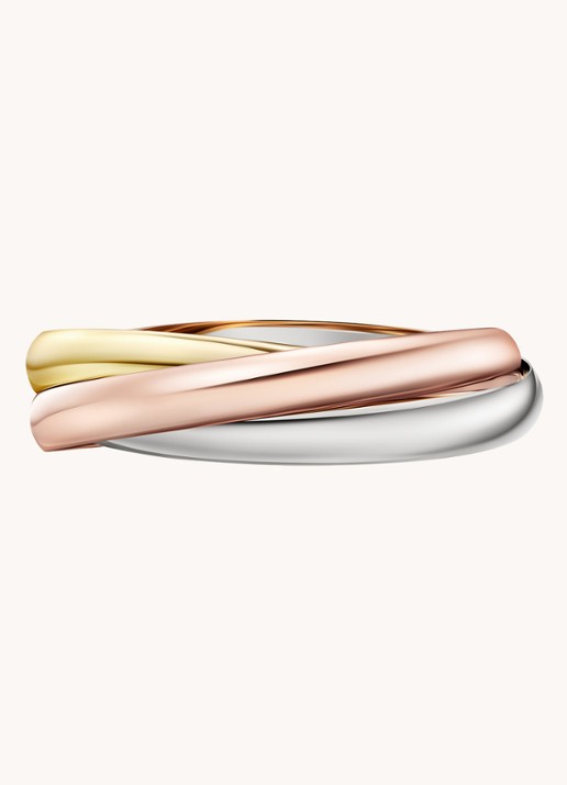 Cartier Trinity XL bangle van 18 karaat geel- rosé - en witgoud CRB6077917 - detail 3 goud