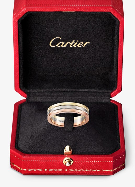 Cartier Vendome Louis Cartier trouwring, van 18 karaat rosé-, wit-, en geelgoud CRB4052100 - detail 7 goud