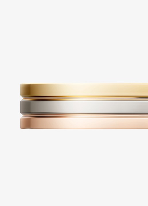 Cartier Vendome Louis Cartier trouwring, van 18 karaat rosé-, wit-, en geelgoud CRB4052200 - detail goud