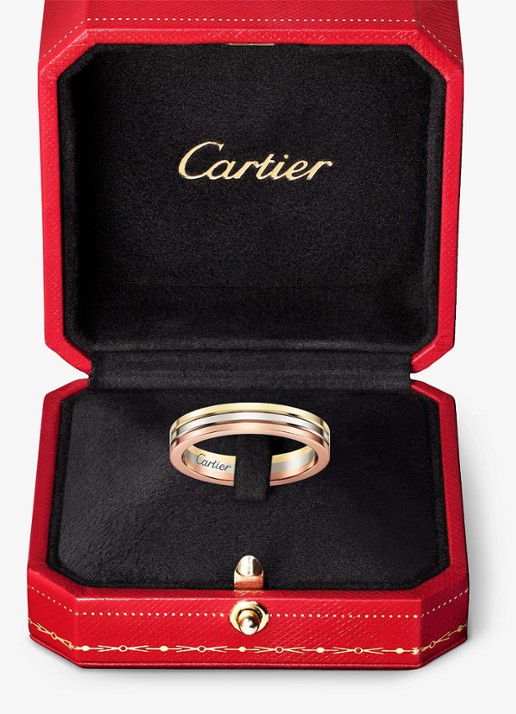 Cartier Vendome Louis Cartier trouwring, van 18 karaat rosé-, wit-, en geelgoud CRB4052200 - detail 5 goud