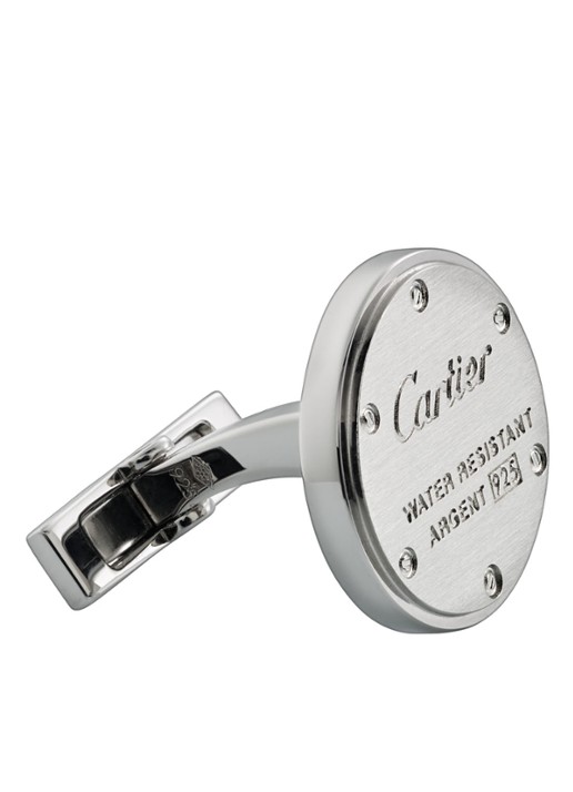 Cartier Water Resistant manchetknopen van zilver CRT1220334 - detail zilver